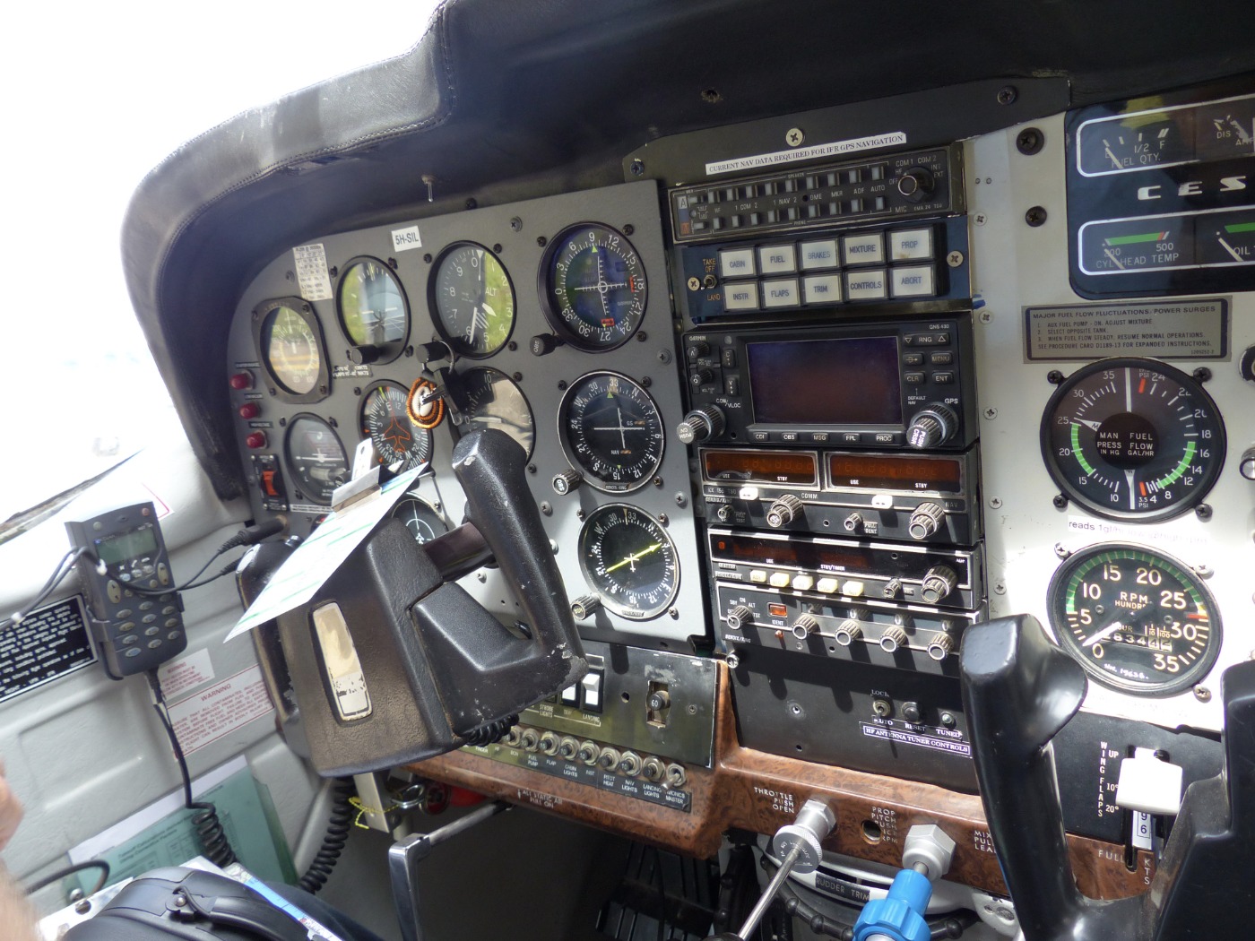 Cockpit Eines Maf Flugzeuges