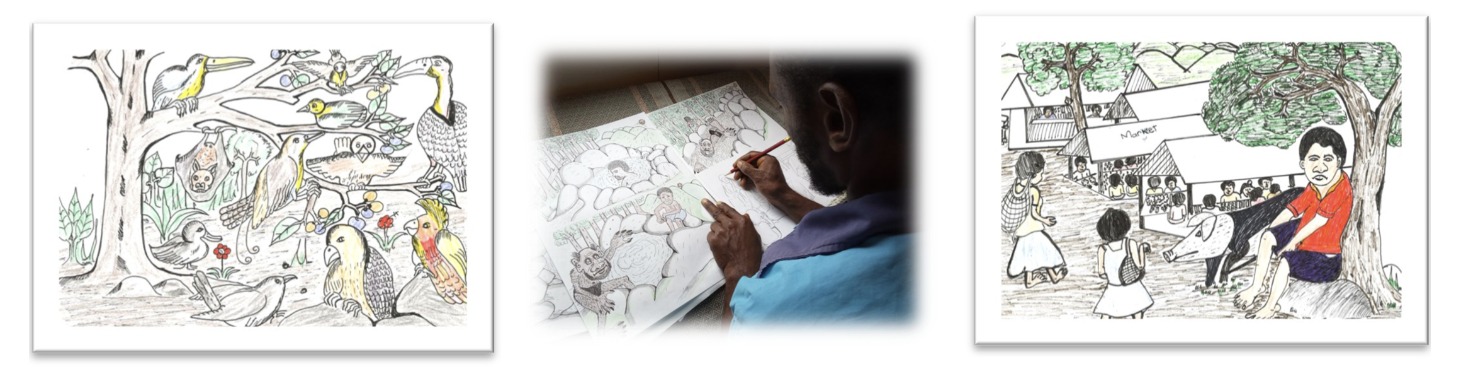 Illustrationen Nek Sprache+