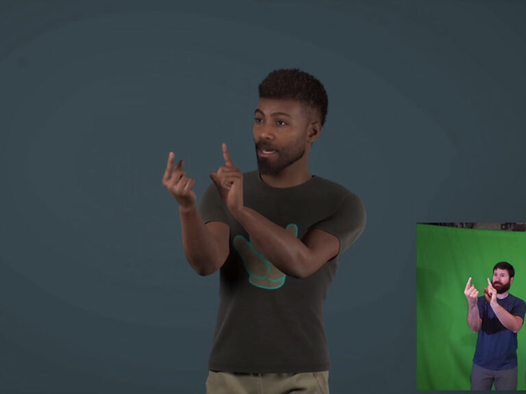 Gebaerdensprache Motion Capture Technology