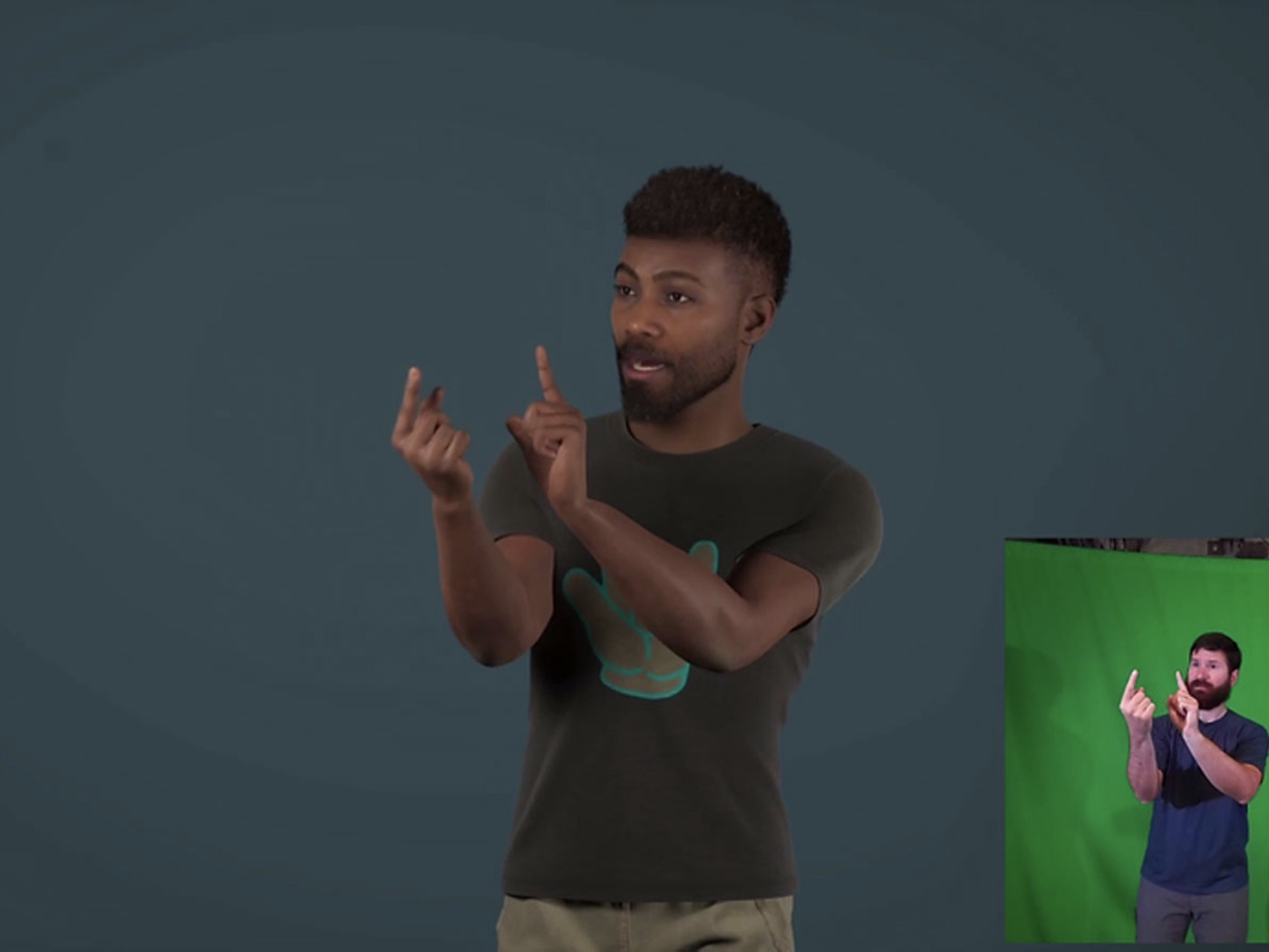 Gebaerdensprache Motion Capture Technology