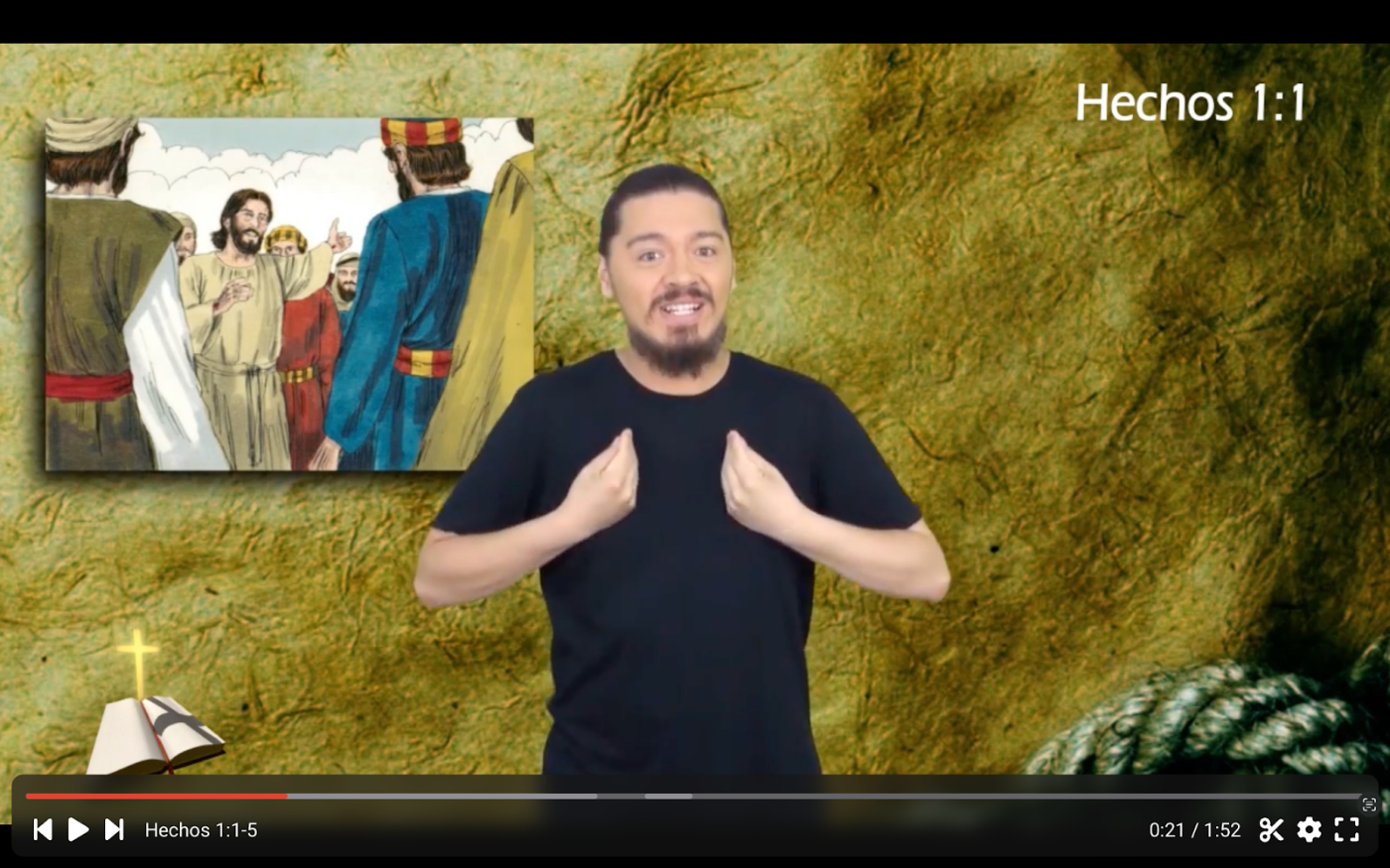 Filmaufnahme mit Gebaerdensprache