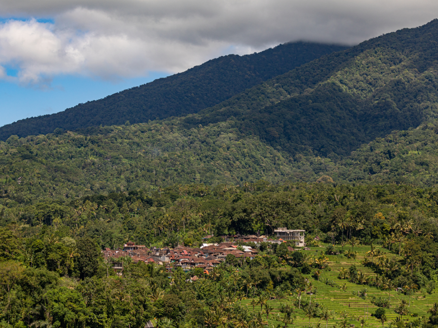 Landschaftszene Berge Indonesien