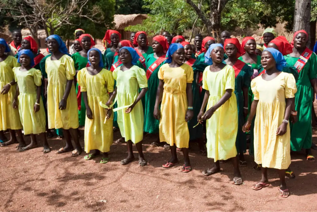 Chor Afrika mit Frauen